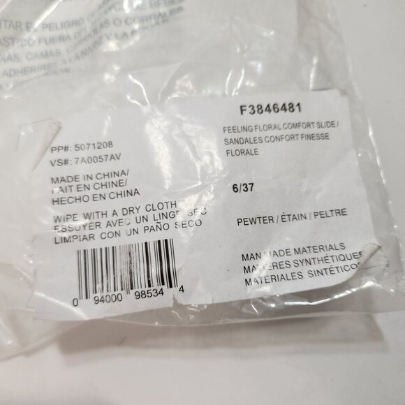 Avon Feeling Floral Comfort Slide Sandal Thong Flip Flops Size 6/37 - Picture 7 of 7